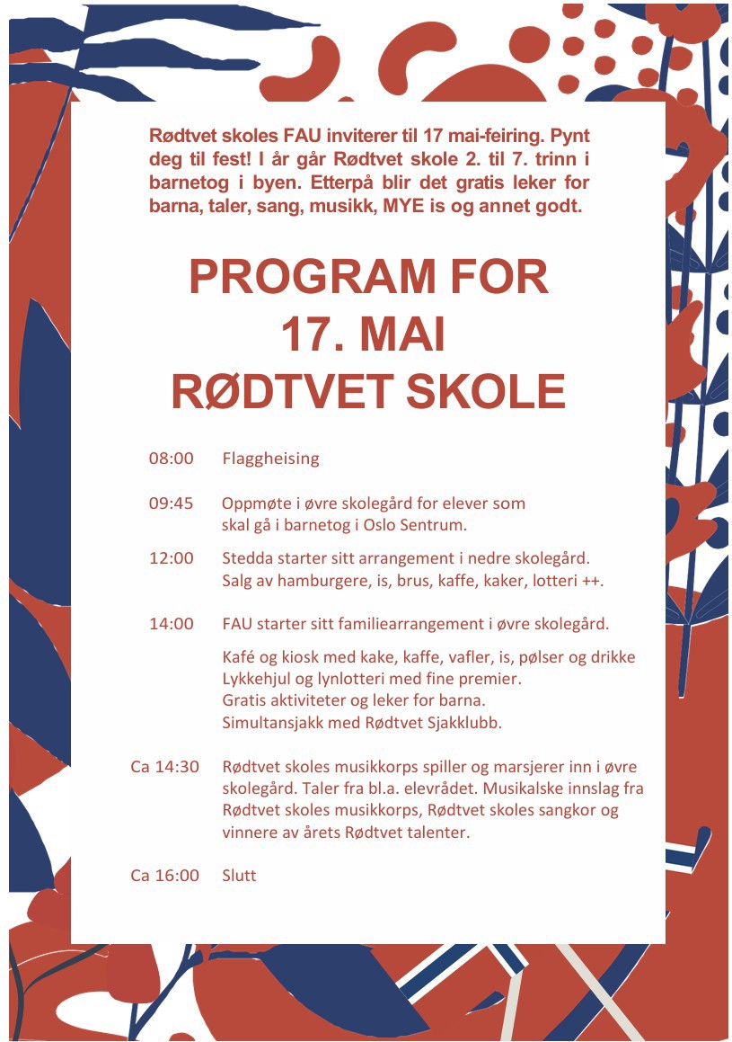 program 17.mai 2026